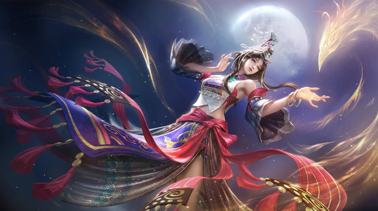 永劫无间 顾清寒 金乌纪 畲族 凤凰 美女5K高清游戏壁纸