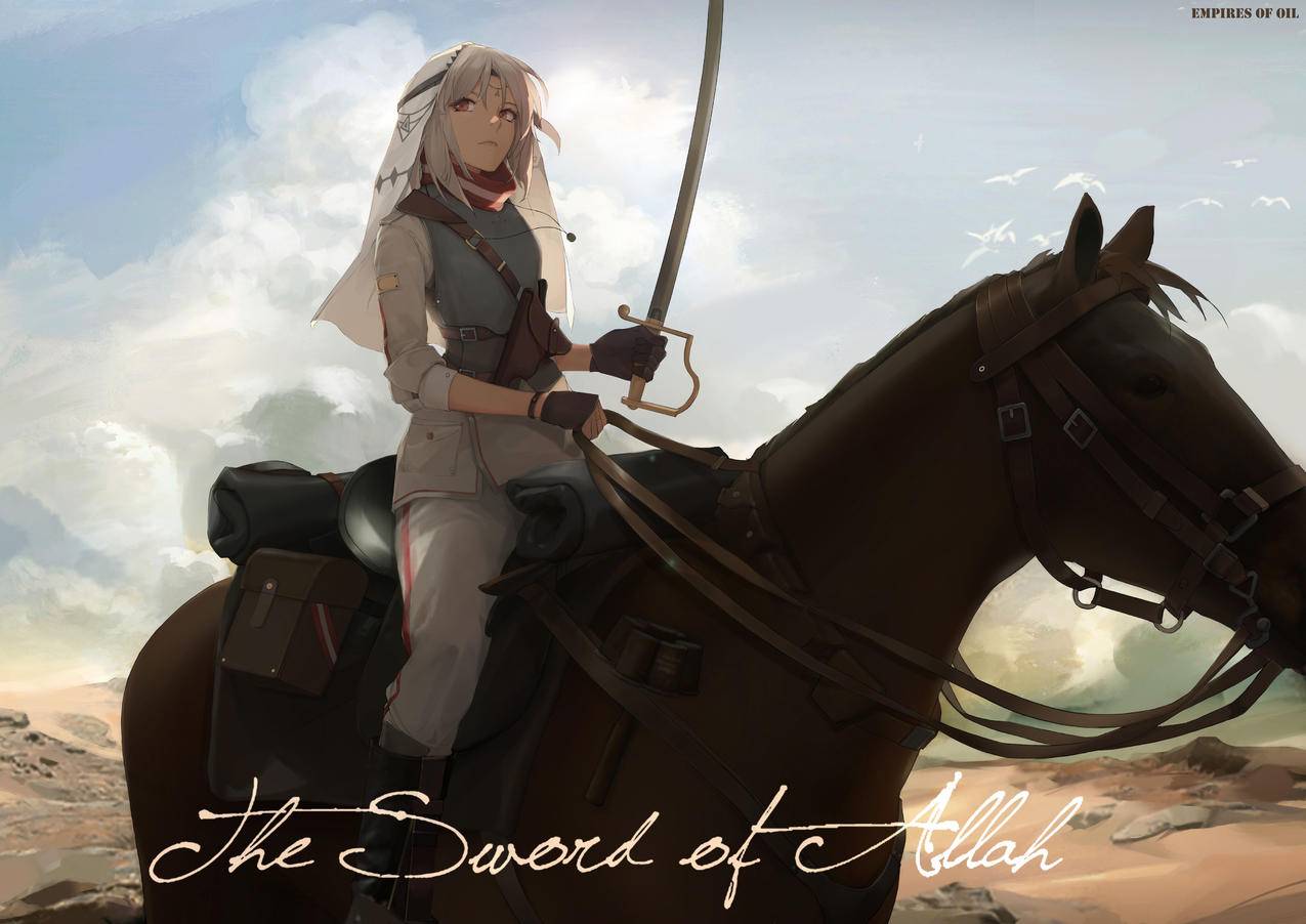 《Fate》骑马 长剑 女孩 天空 鸟 4K高清动漫壁纸