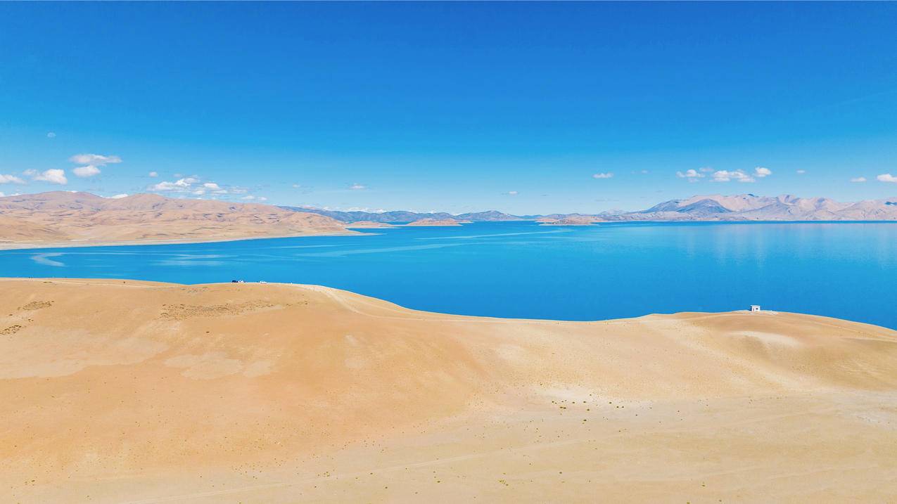 西藏 三大圣湖之一 玛旁雍措 湖 风景 4k电脑壁纸