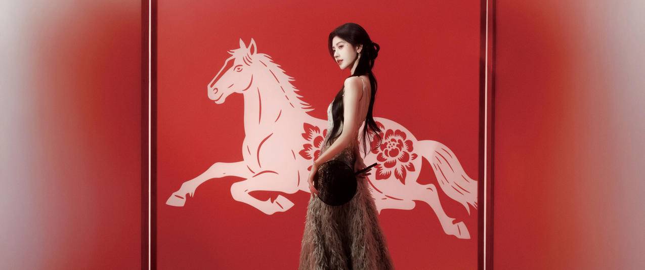 马图案 鞠婧祎 3440x1440带鱼屏美女壁纸