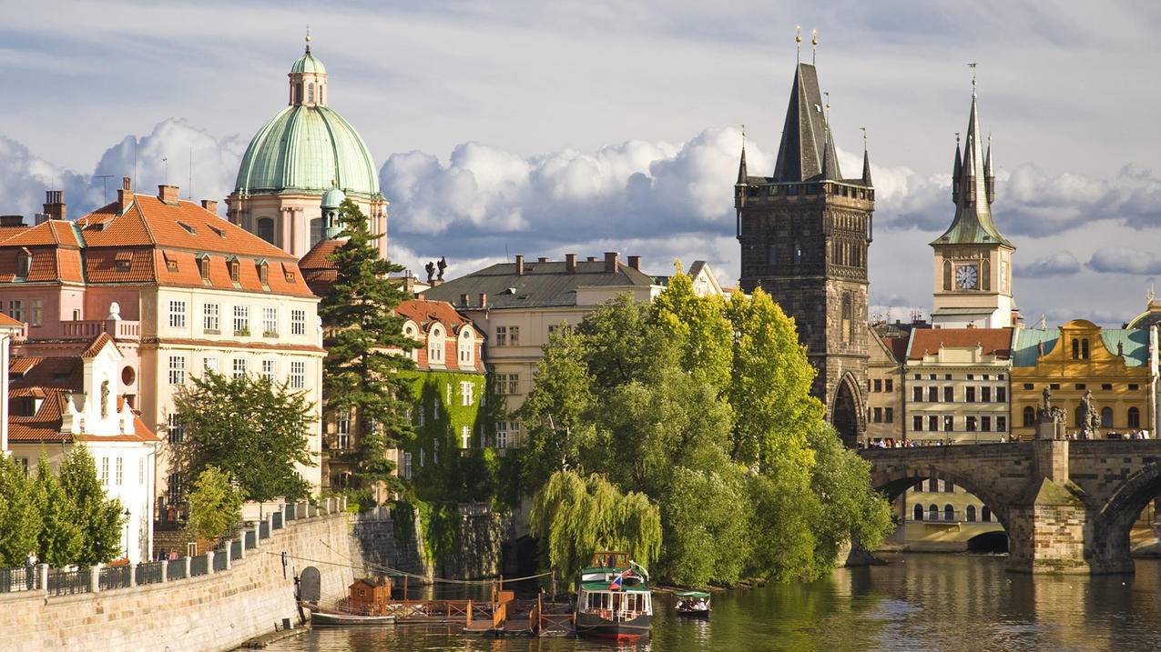 风景欧洲风情捷克布拉格美丽壮观高清壁纸