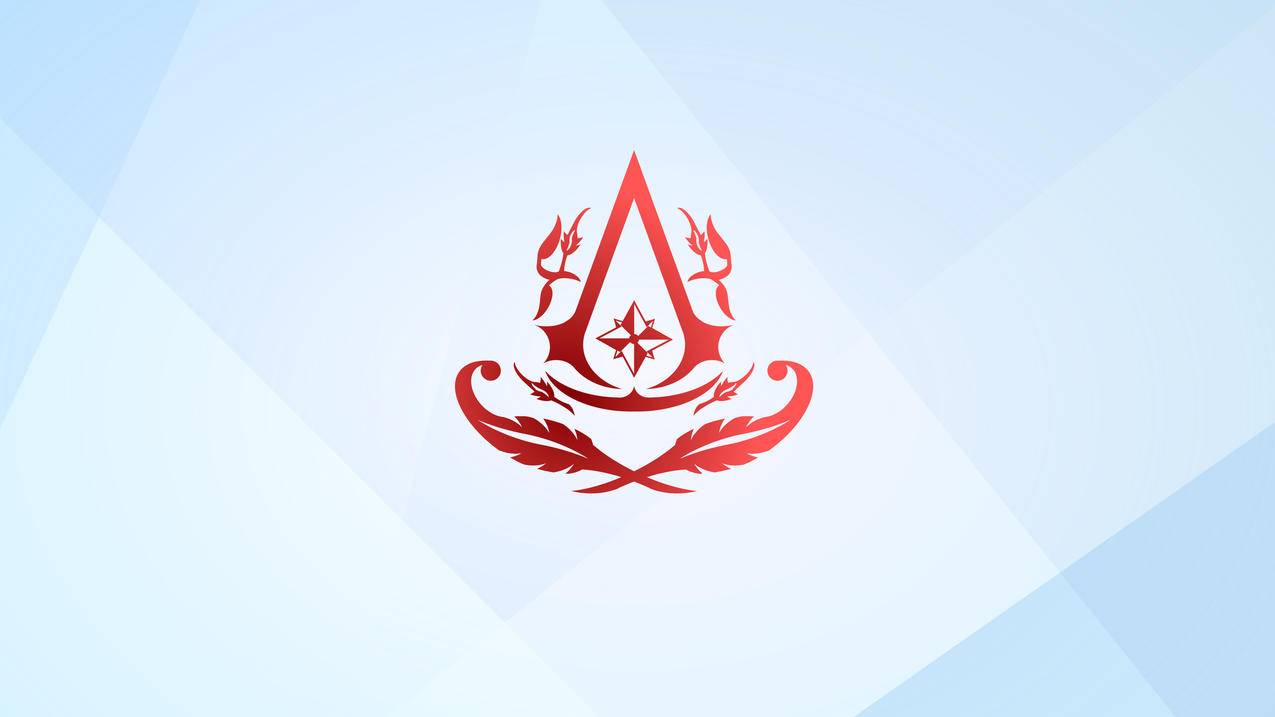刺客信条3解放assassins creed logo 蓝 4K高清壁纸