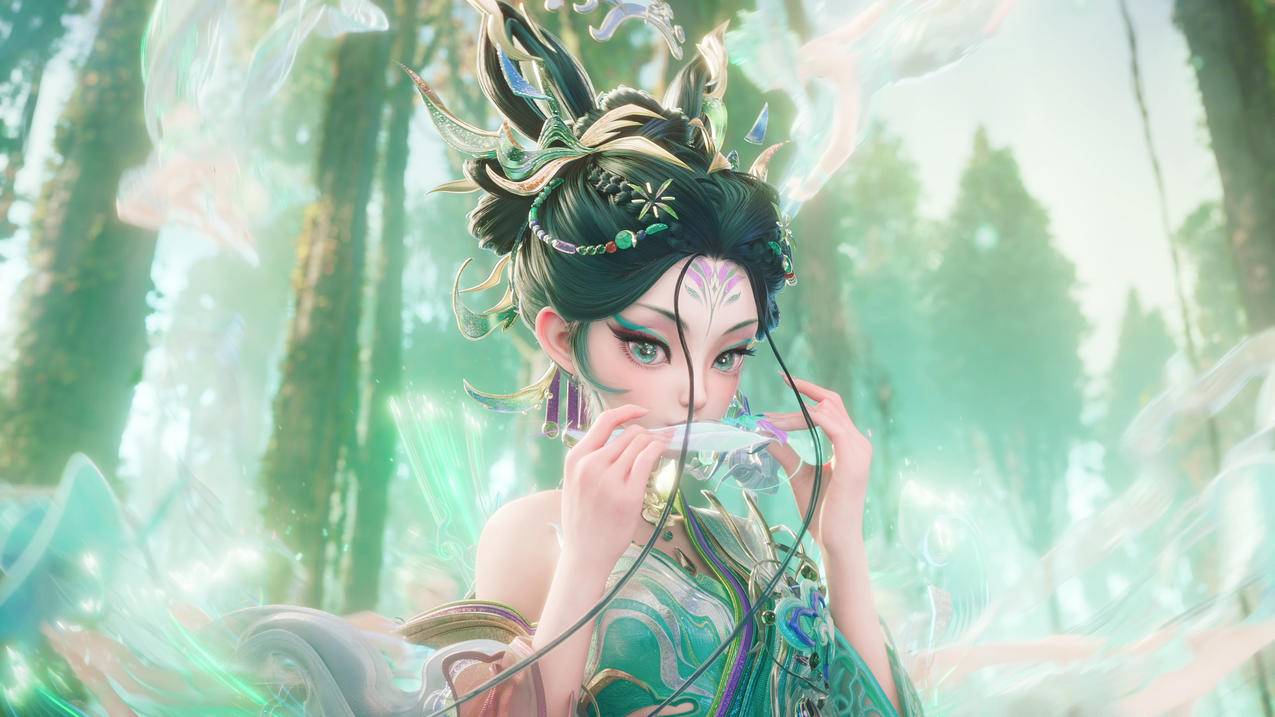 王者荣耀 妲己 愿照众生和 3D 4K高清壁纸 3840x2160