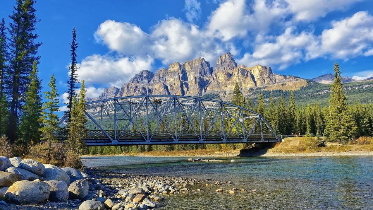 加拿大班夫国家公园宽屏风光风景高清壁纸