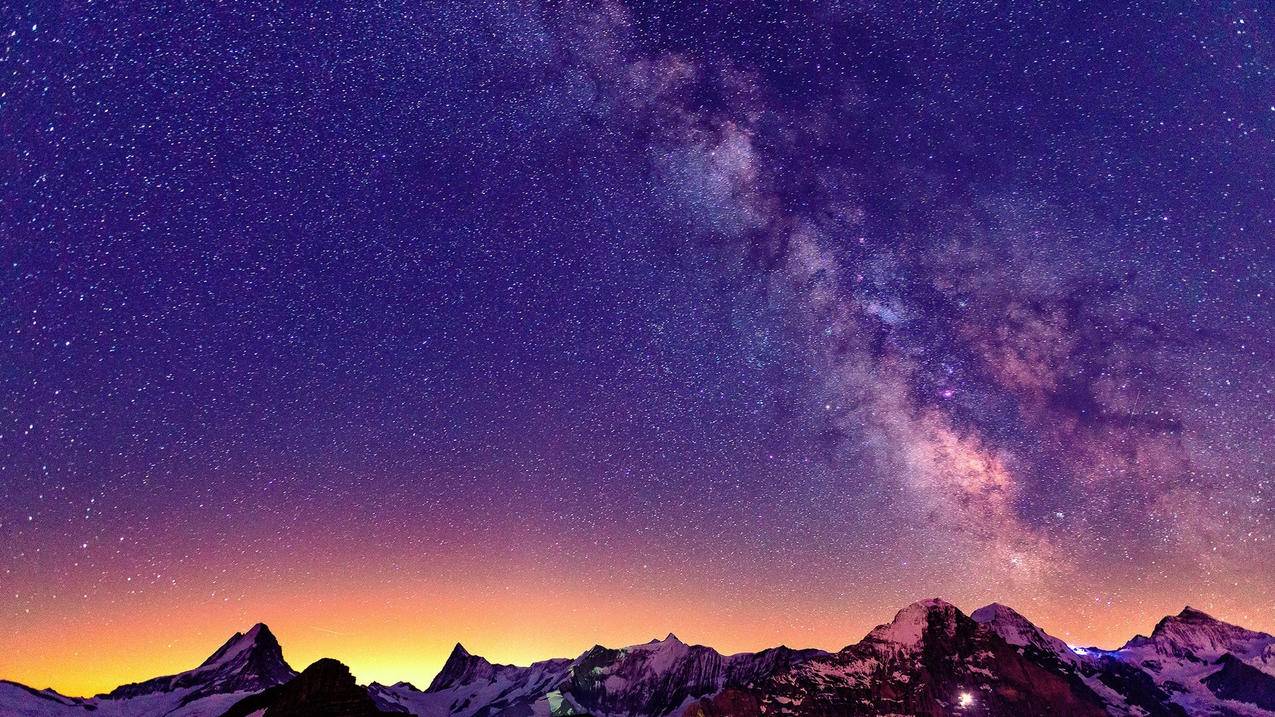风景夜空星空银河高清壁纸