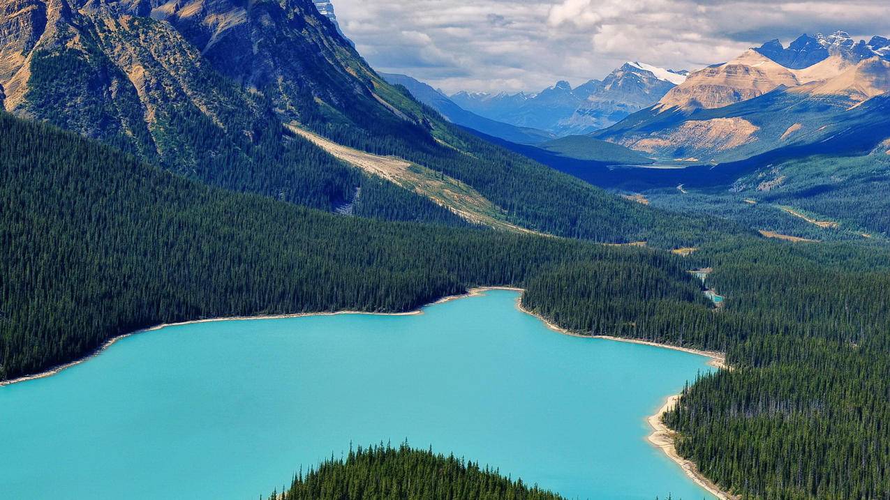 加拿大班夫国家公园宽屏风光风景高清壁纸