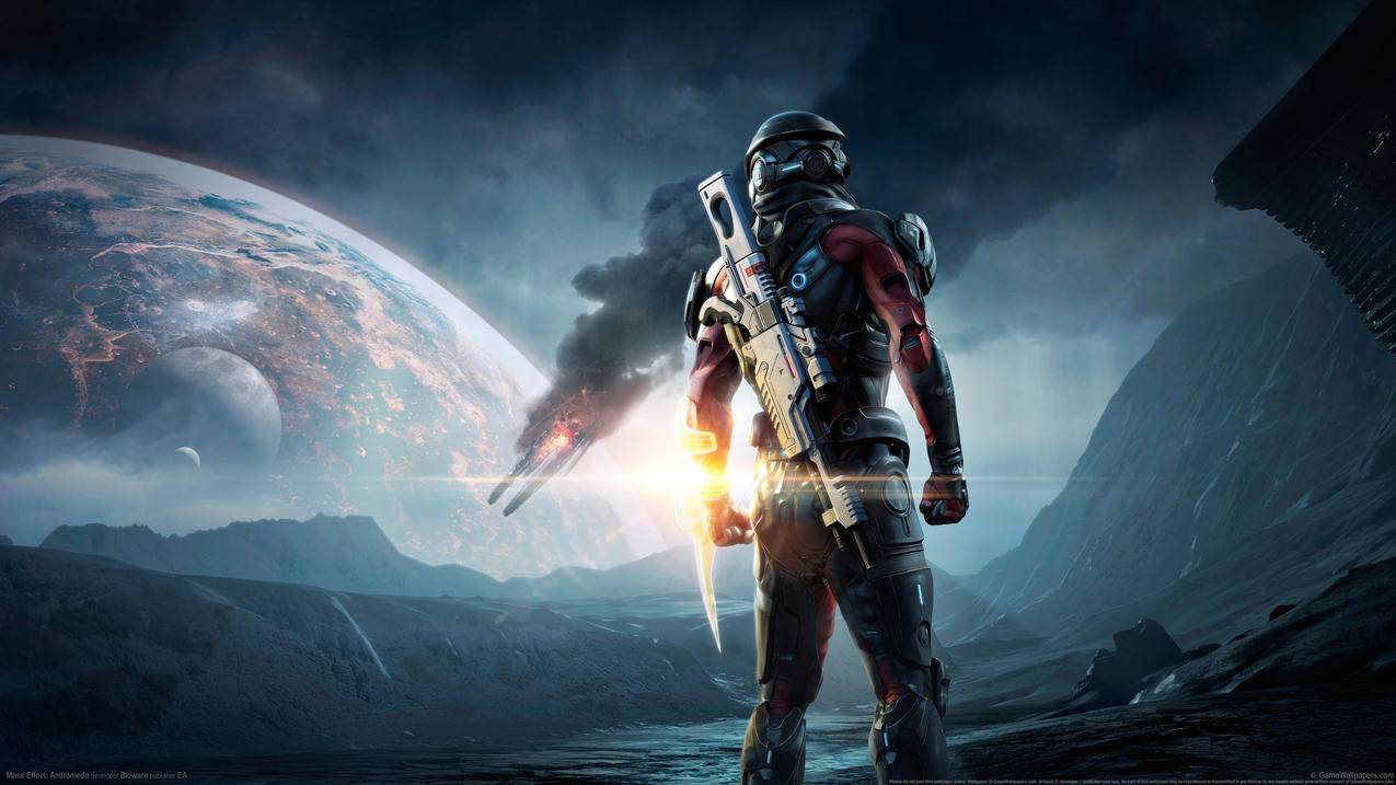 质量效应 仙女座 Mass Effect Andromeda 外星陆地 俩把枪 4K高清壁纸