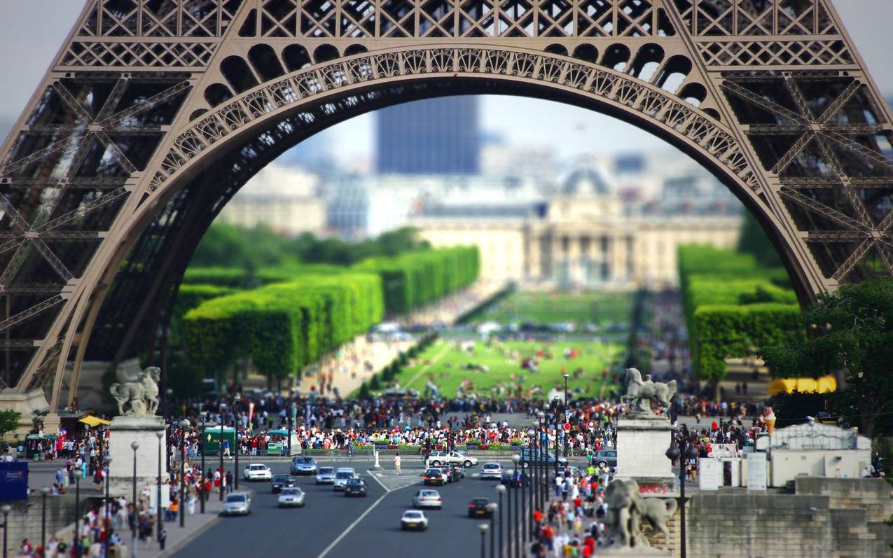 风景城市法国巴黎埃菲尔铁塔建筑高清壁纸