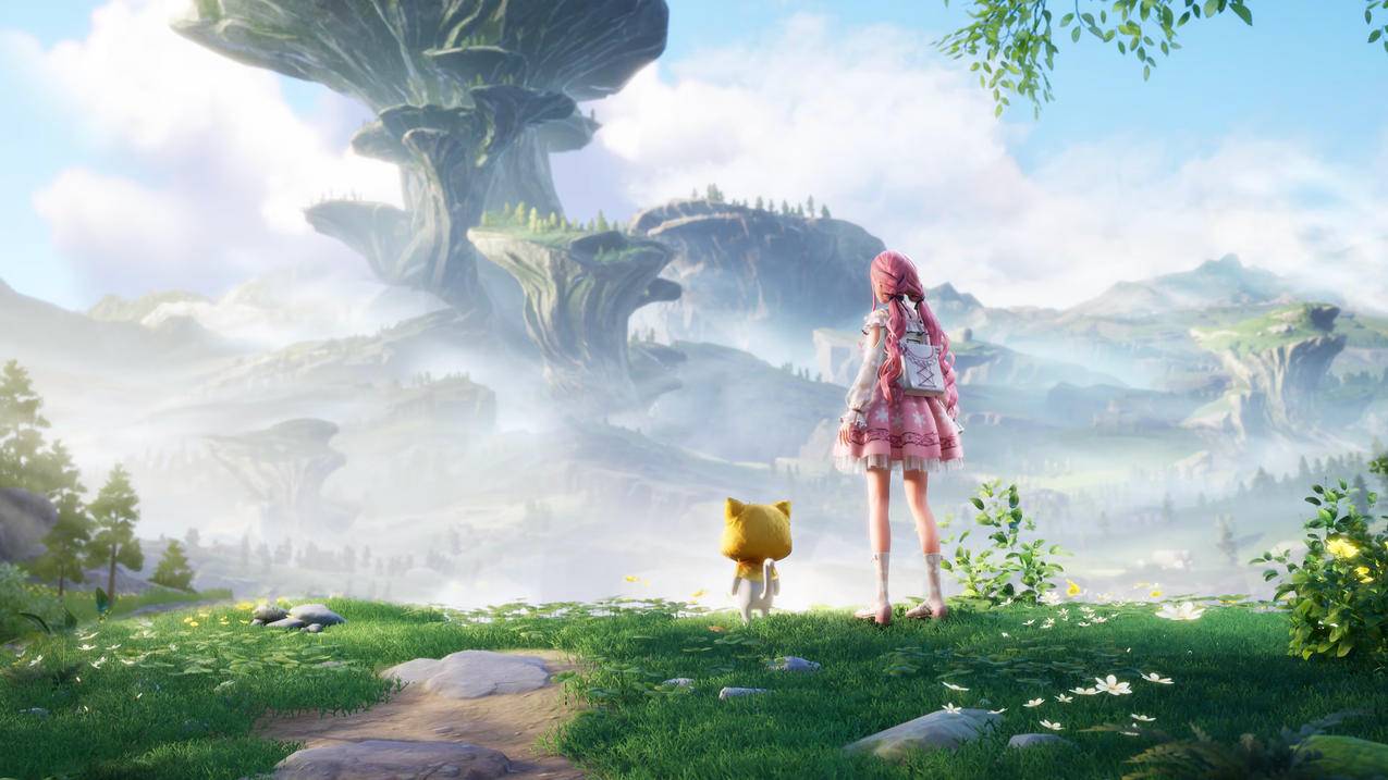 无限暖暖 Infinity Nikki 小女孩背影 游戏风景 4K壁纸
