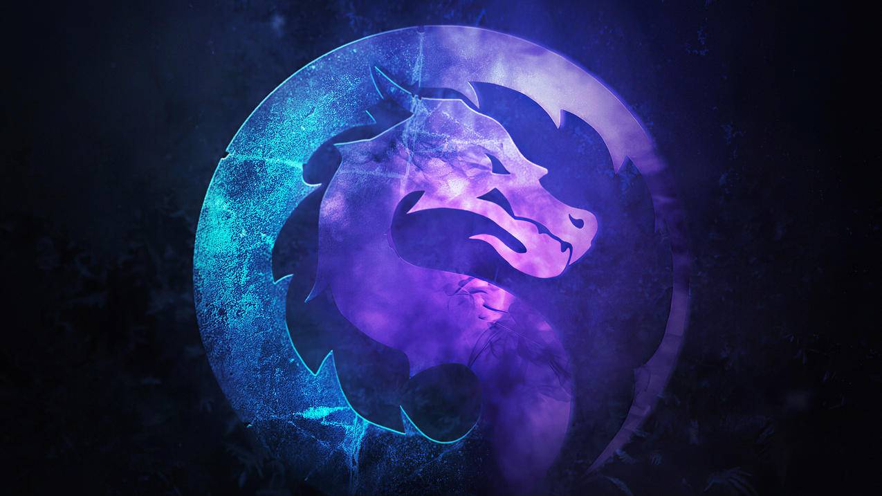 《真人快打 神话 绝对零度 Mortal Kombat Mythologies Sub Zero》蓝紫 龙 4K高清壁纸