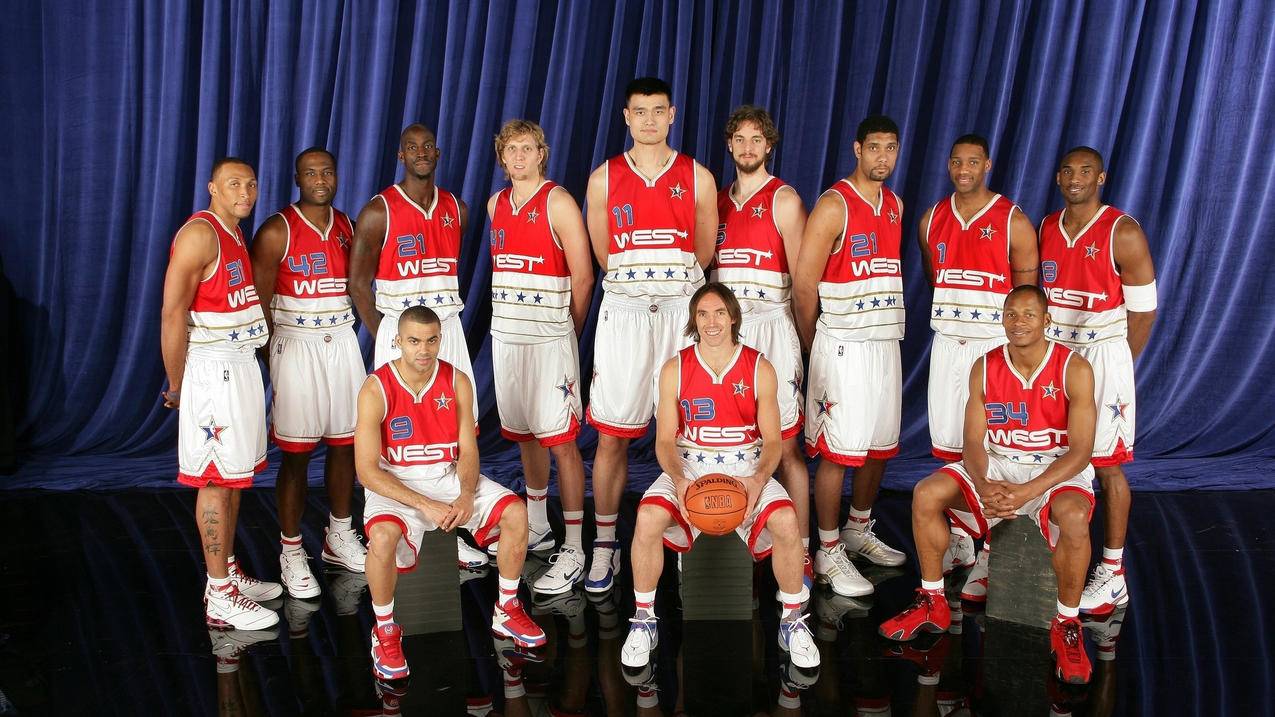 体育NBA全明星西部队阵容高清壁纸