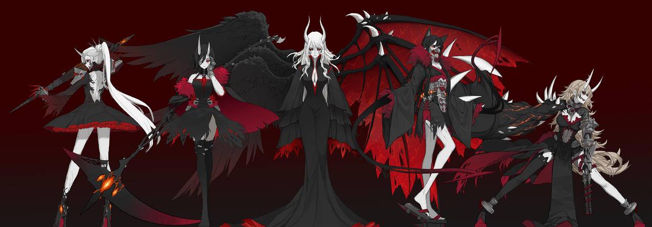《RWBY》蔚斯·雪倪 露比·罗丝 塞伦 布蕾克·贝拉多娜 阳小龙 4K高清动漫壁纸