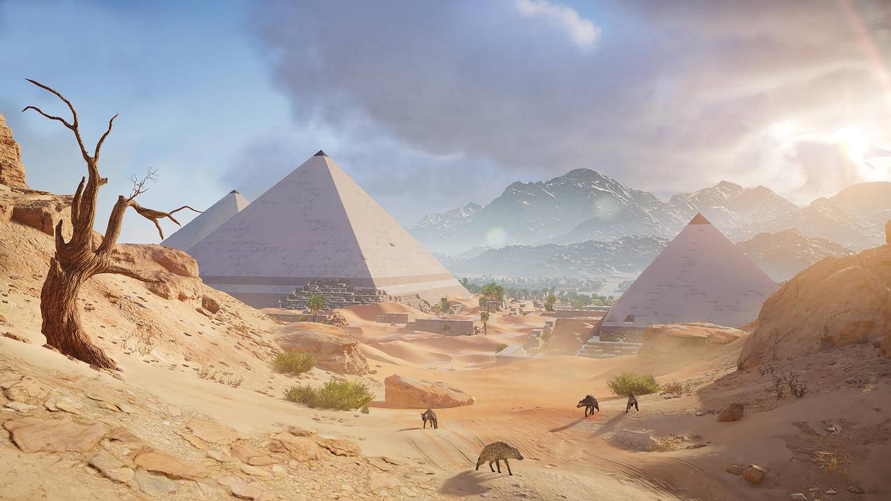刺客信条沙漠金字塔4k壁纸