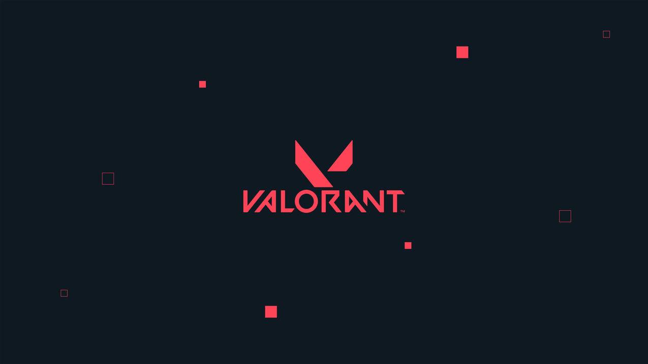 拳头FPS《Valorant》黑粉logo 4K游戏高清壁纸