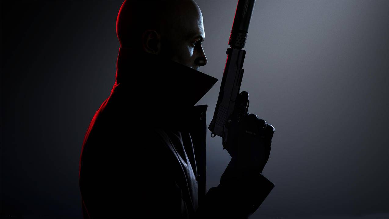 《杀手3 Hitman 3》大衣 光头 枪 4K超清游戏桌面壁纸