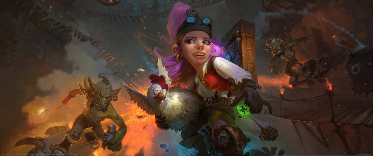 HearthstoneHeroesofWarcraftfanart带鱼屏壁纸