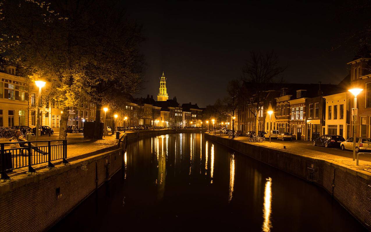 城市夜景荷兰风景建筑高清壁纸