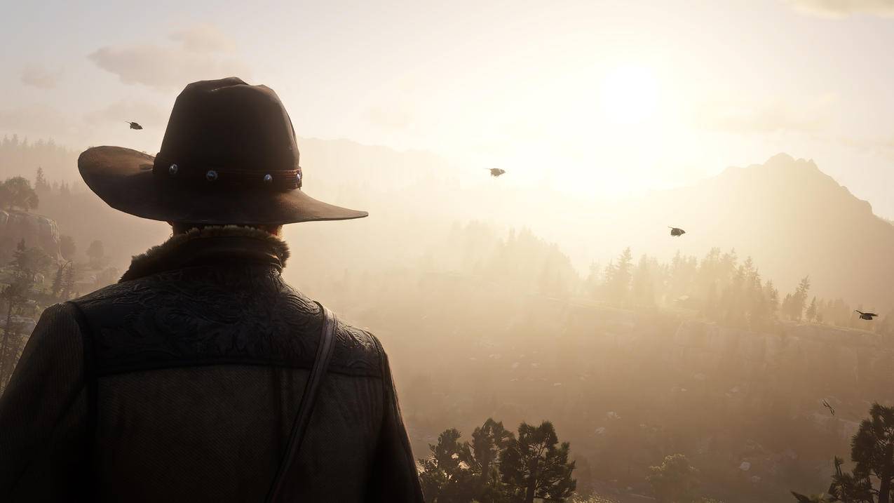 荒野大镖客 救赎2 Red Dead Redemption2 太阳 4K高清壁纸