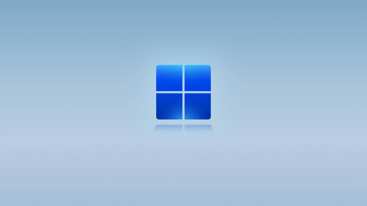 微软win11 浅蓝色背影 5k电脑壁纸5120x2880