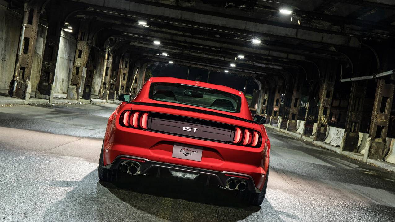 福特 Mustang 野马 GT红色跑车 4K高清壁纸