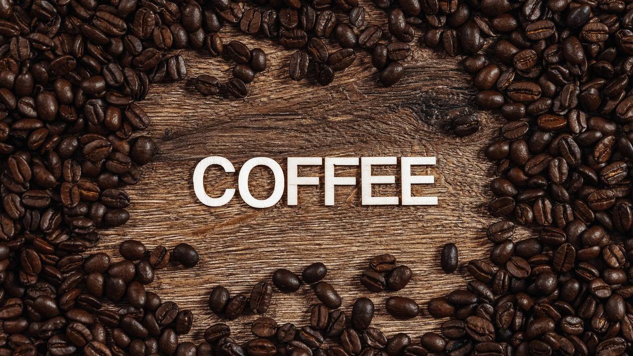 coffee 咖啡豆 4K高清标志壁纸