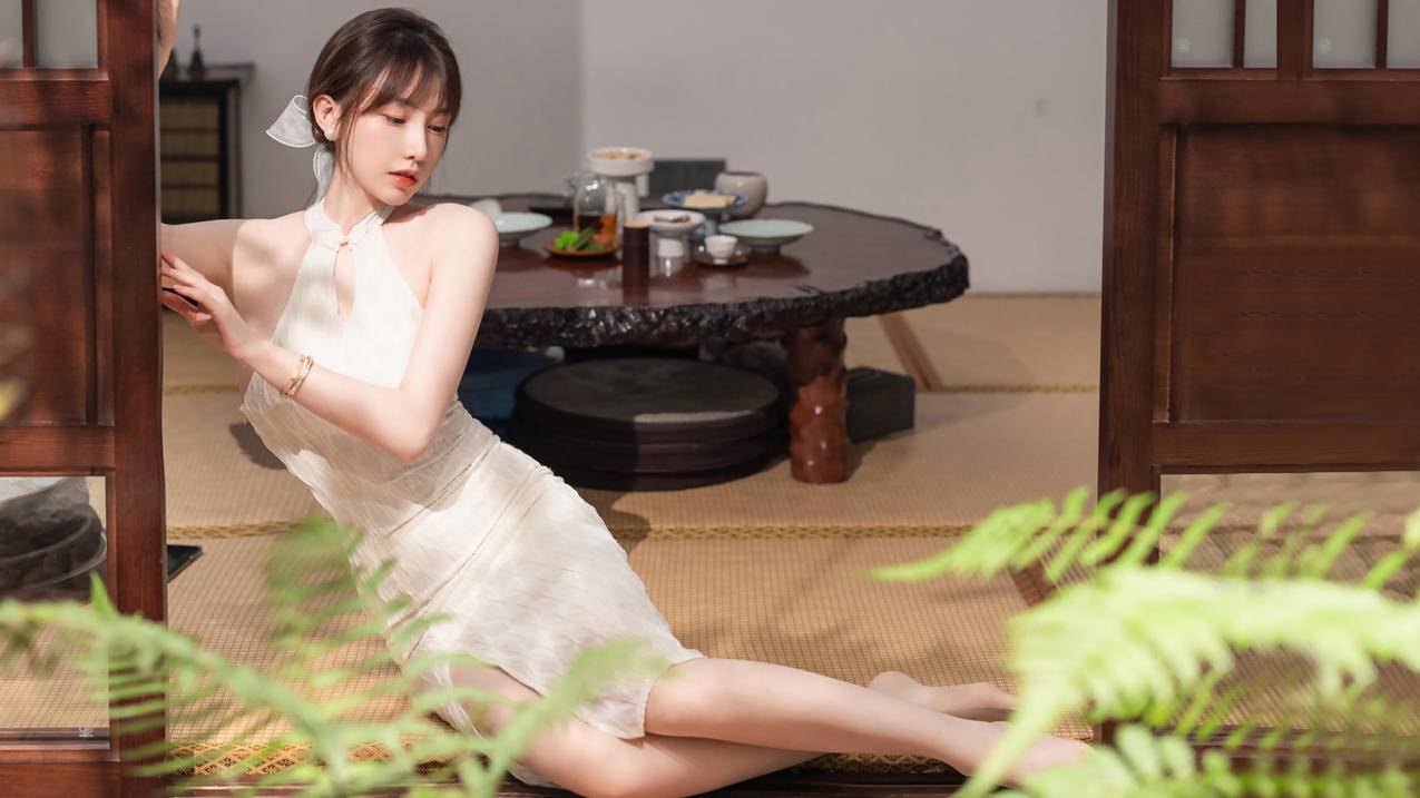 刘奕宁 美女模特 美腿 旗袍 古典 4k壁纸