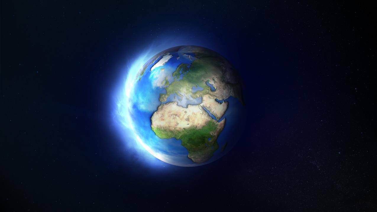 地球行星环球空间宇宙蓝色星球4k壁纸
