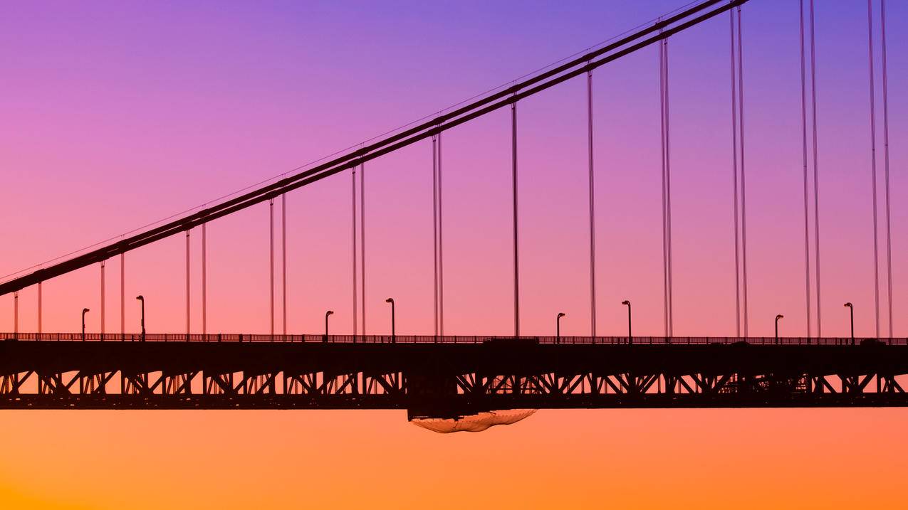 加利福尼亚州旧金山的鱼雷码头日落风景4k壁纸