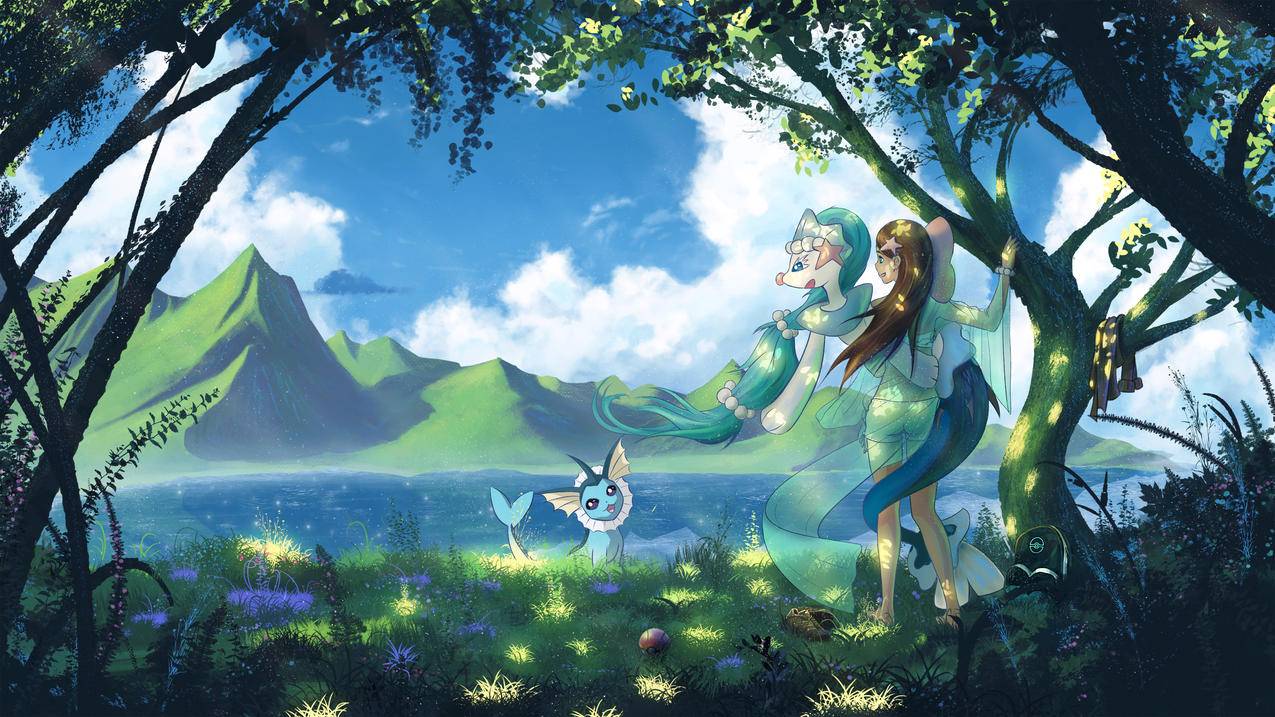 阳光明媚 鸟语花香 动物人物 4K动漫风景壁纸