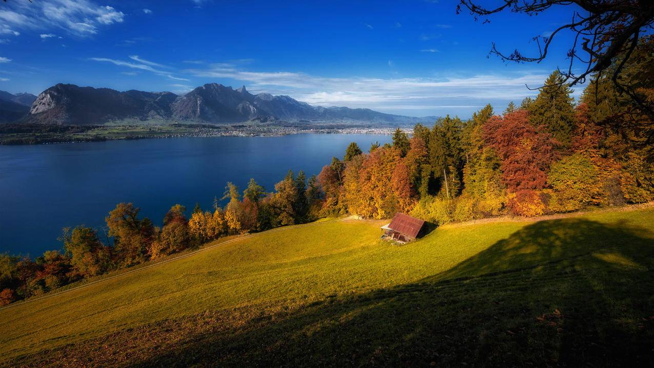 瑞士秋天风景 4K高清壁纸