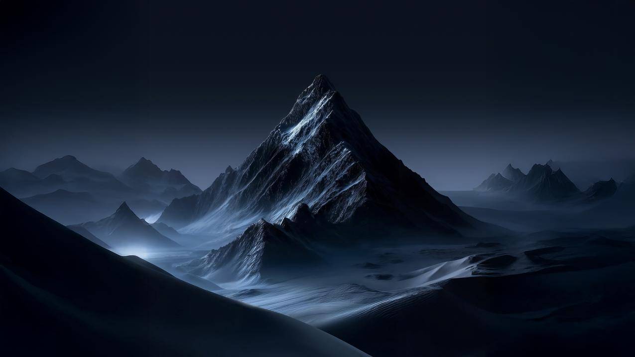 山景夜色4k壁纸