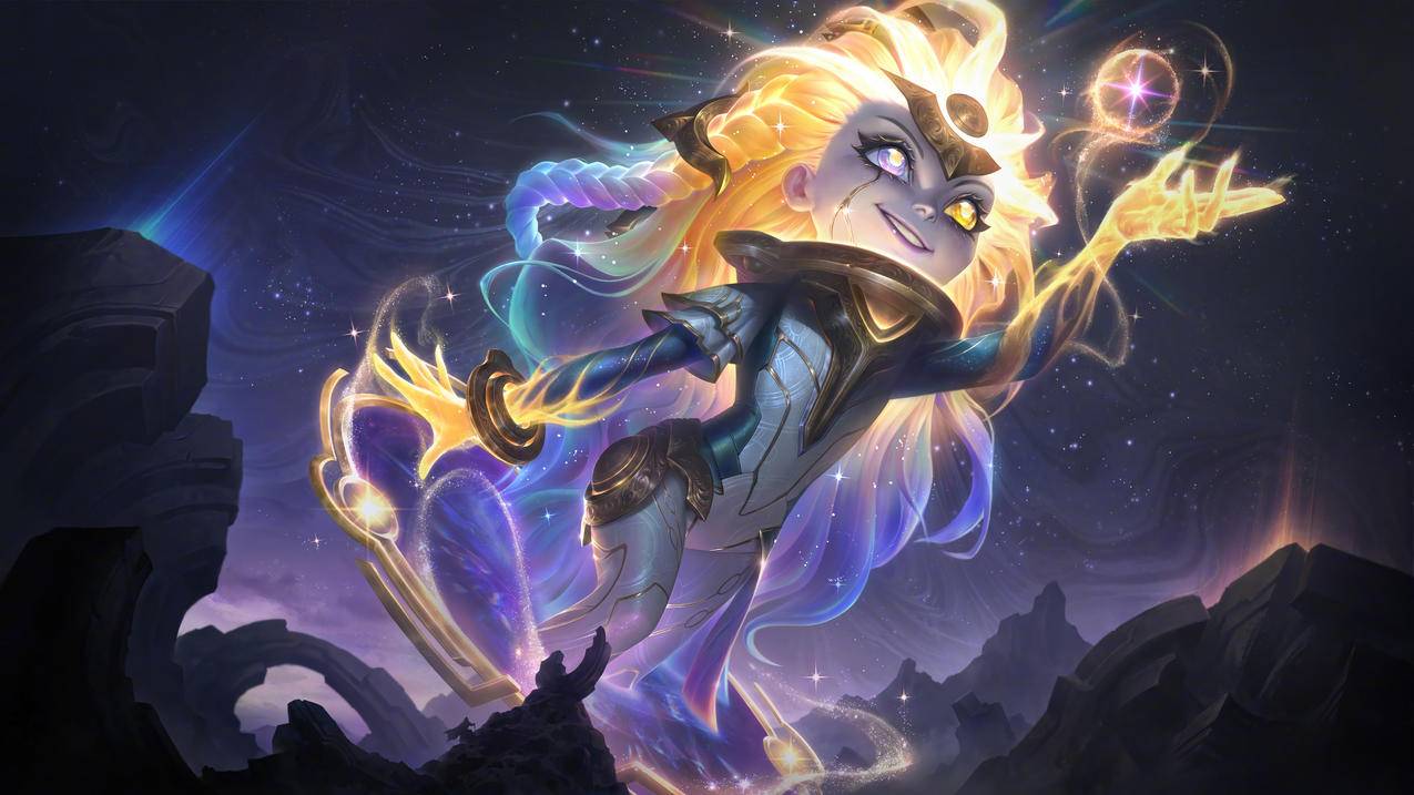 LOL英雄联盟 至臻 永恒星灵 佐伊 8K游戏壁纸 7680x4320