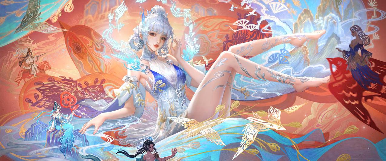 永劫无间 国风 国潮风 游戏美女3440x1440带鱼屏超清壁纸