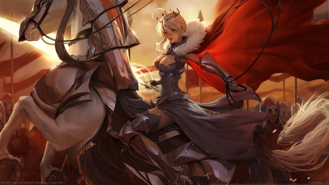 《Fate》战马 披风 皇冠 女王 4K高清游戏壁纸