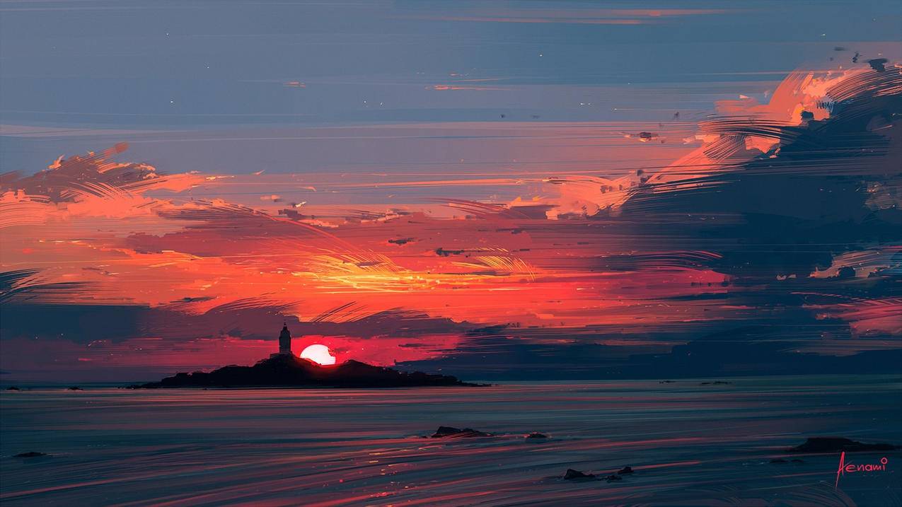 炫酷时尚插画乌克兰画师AlenaAenami风景绘画高清壁纸