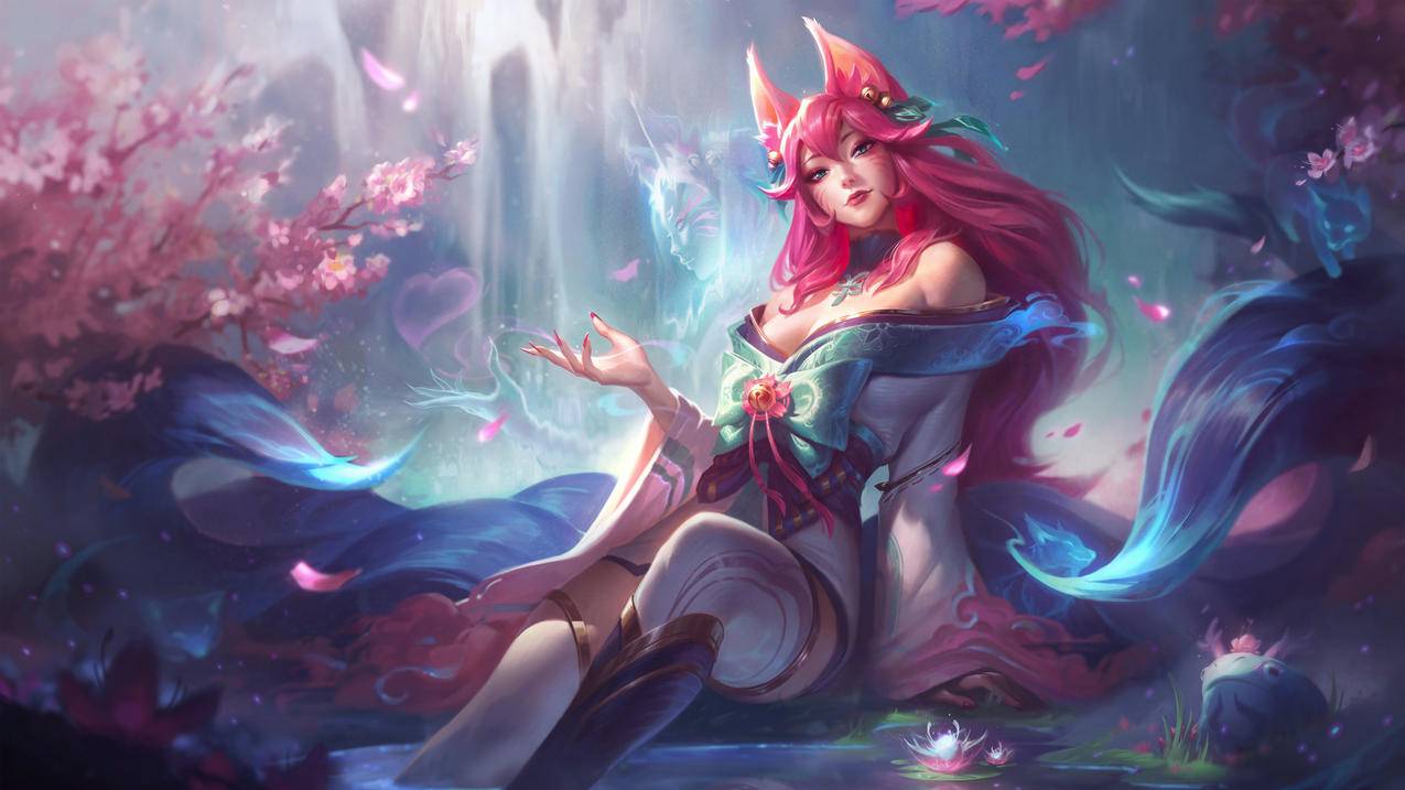 灵魂莲华 阿狸 英雄联盟LOL 4k游戏壁纸