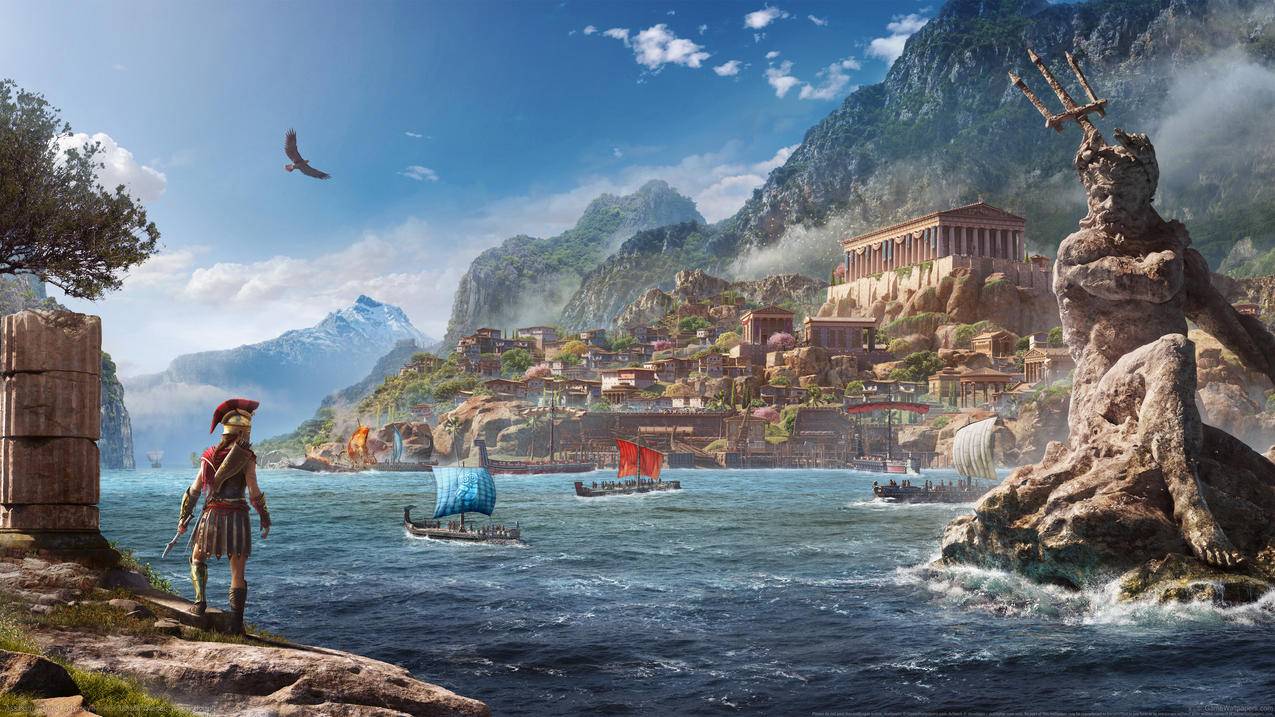 《刺客信条 奥德赛 Assassin Creed Odyssey》4K电脑壁纸