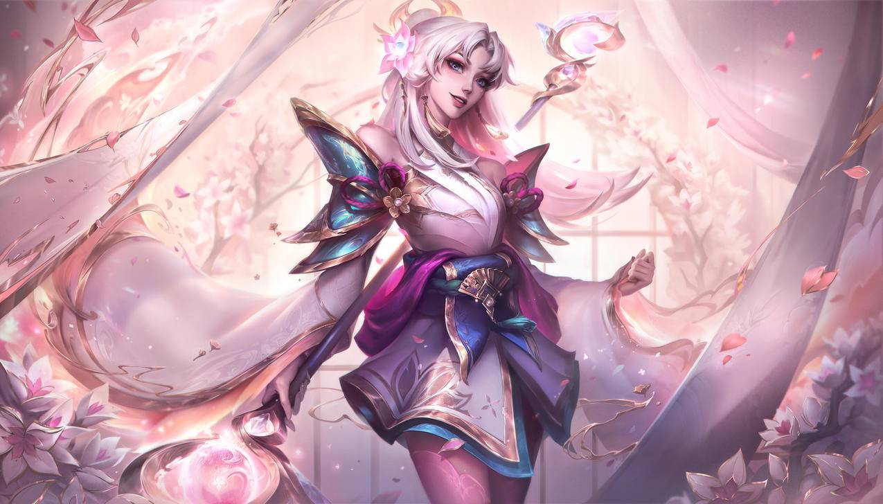 至臻 灵魂莲华 拉克丝 lol英雄联盟 4K高清壁纸