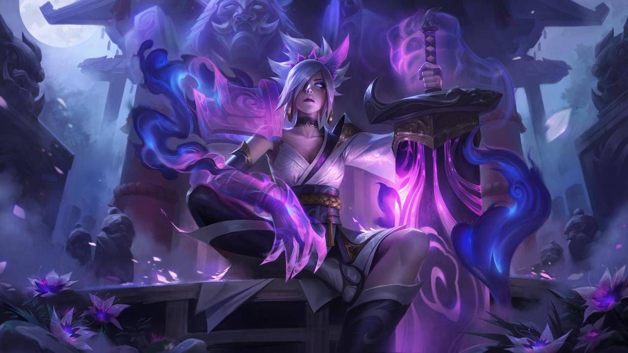 lol英雄联盟放逐之刃 灵魂莲华 锐雯4k电脑壁纸