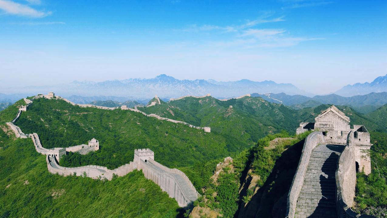 中国北京长城风光 4K高清风景壁纸