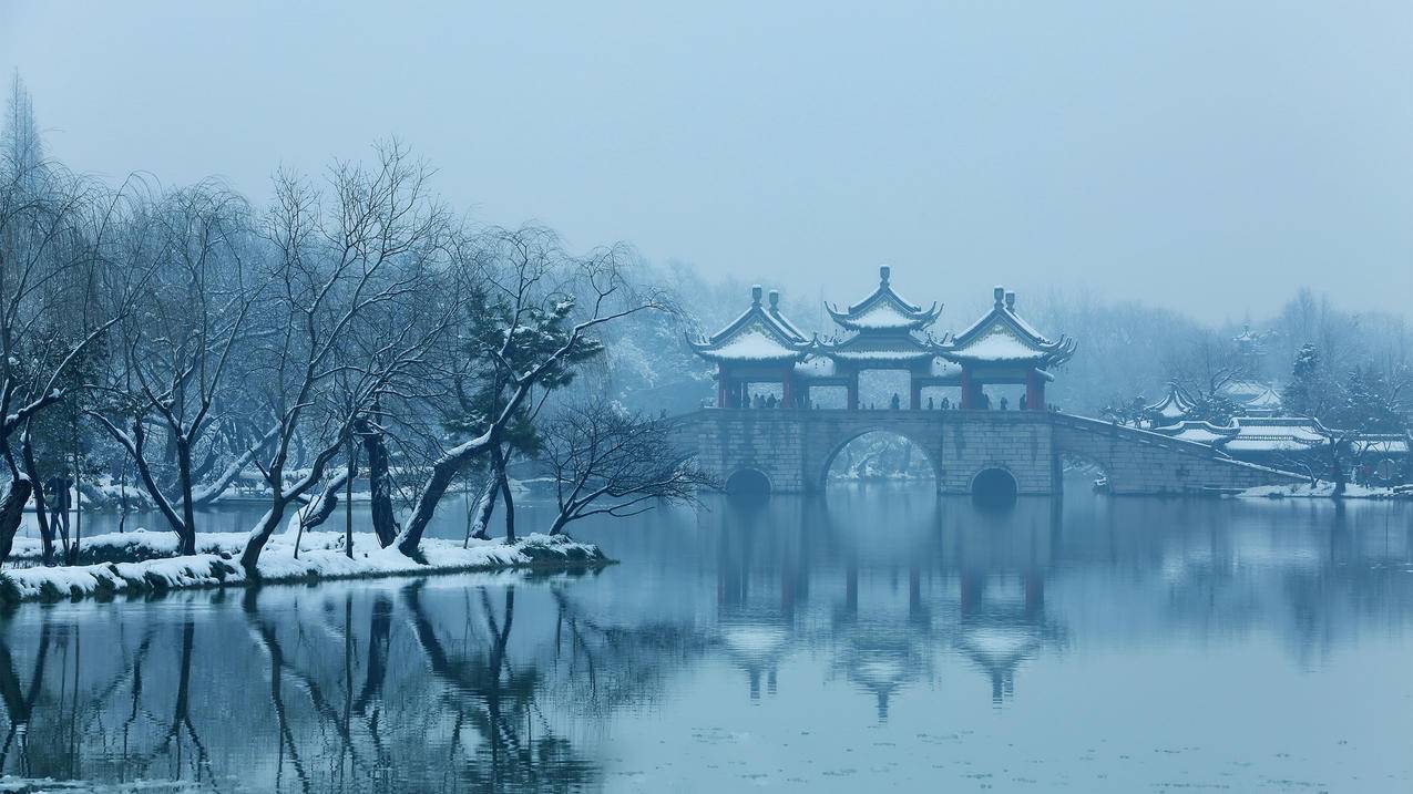 风景旅游胜地扬州瘦西湖高清壁纸