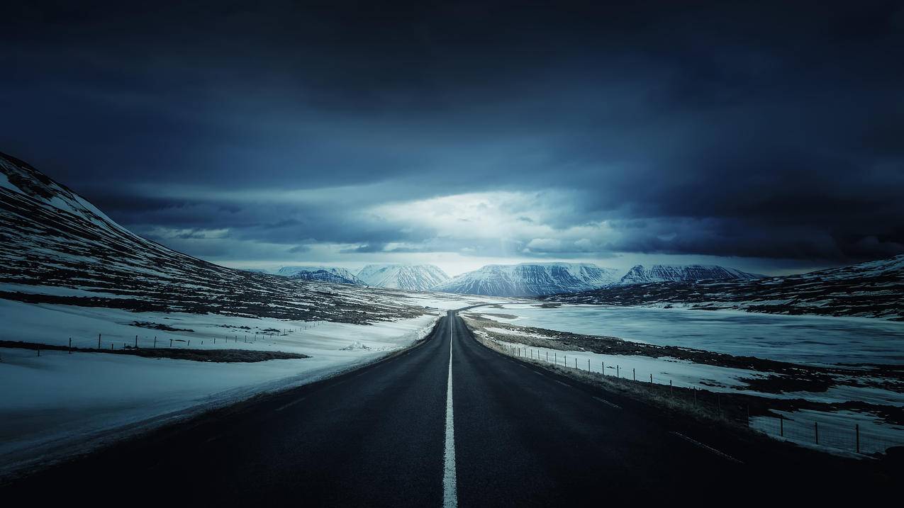 冰岛的环路风景4k壁纸