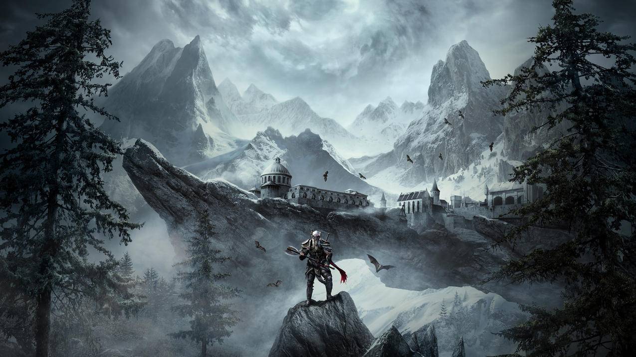 《上古卷轴ol 格雷莫 The Elder Scrolls Online Greymoor》雪山 堡垒 4K高清壁纸