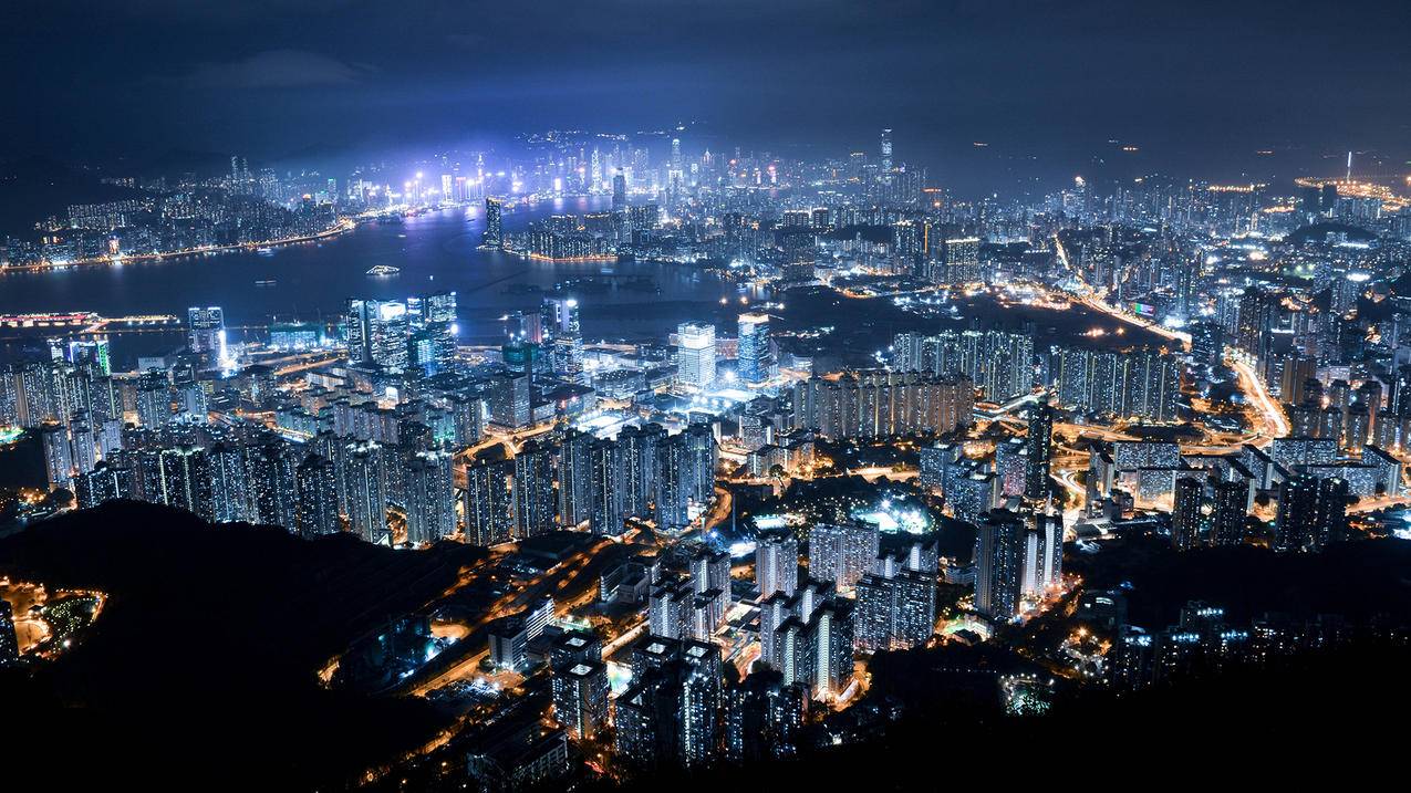 城市夜景香港城市夜景高清壁纸