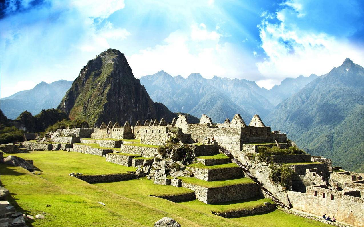 马丘比丘秘鲁印加遗址失落的印加城市风景风光宽屏高清壁纸