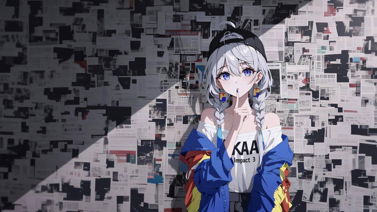 崩坏3 琪亚娜 报纸墙 4K壁纸 3840x2160