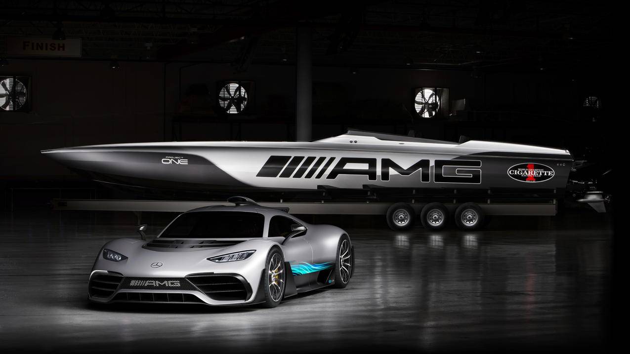 奔驰 AMG 混合动力 超级跑车 4k高清壁纸