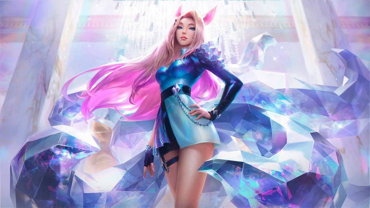 Ahri阿狸 LOL英雄联盟 KDA The Baddest 4k超清游戏壁纸