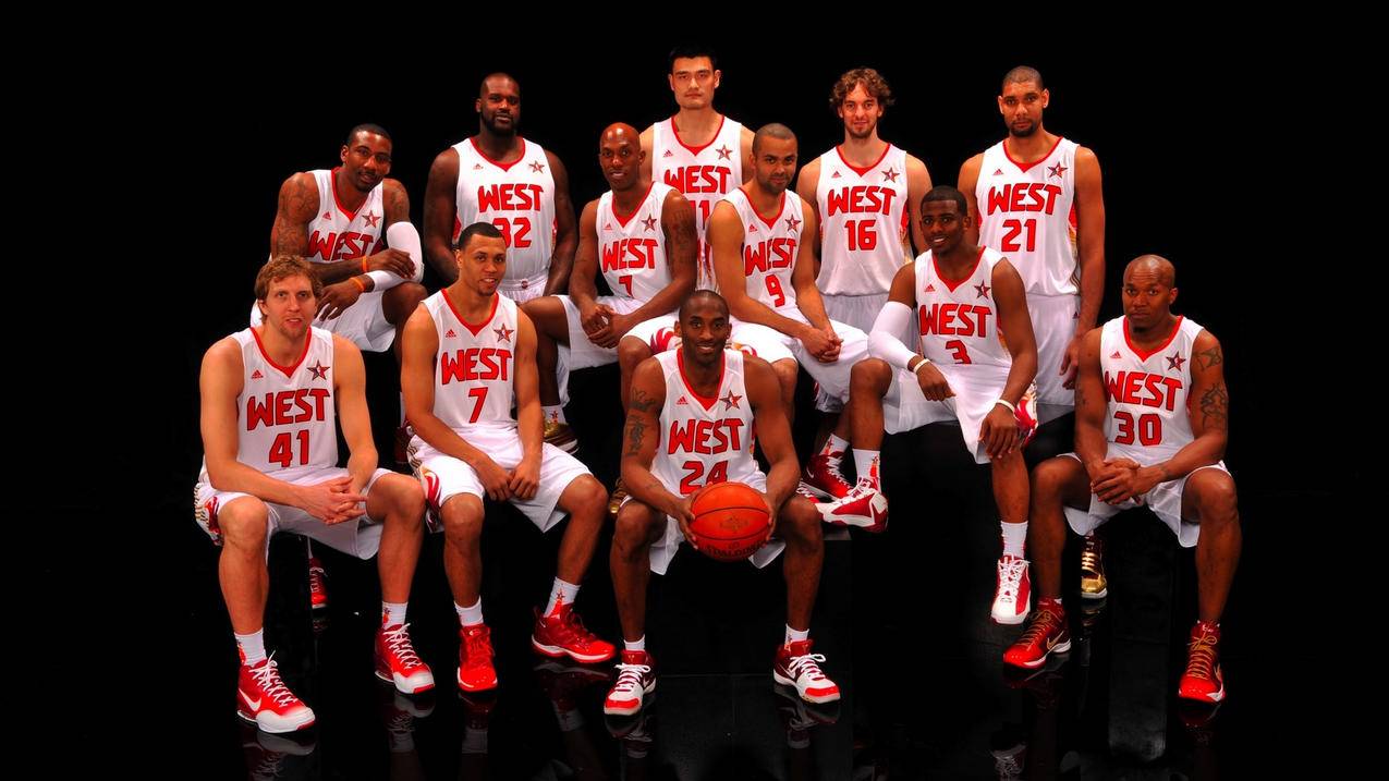 体育NBA全明星西部队高清壁纸