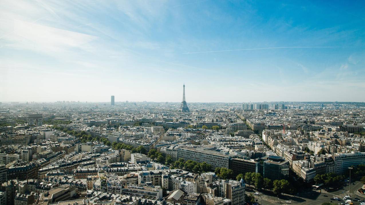 风景法国巴黎4k图片